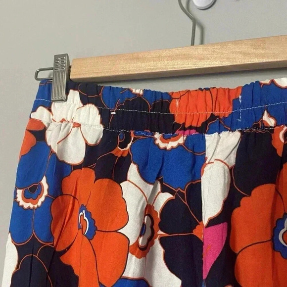 Jules & Leopold Floral Pull On Wide Leg Pants Boho Hippie 70s Size Medium New - Picture 6 of 13